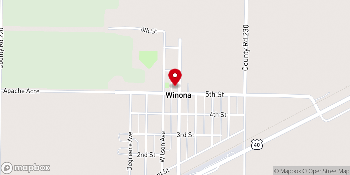 Map showing location of First United Methodist Church