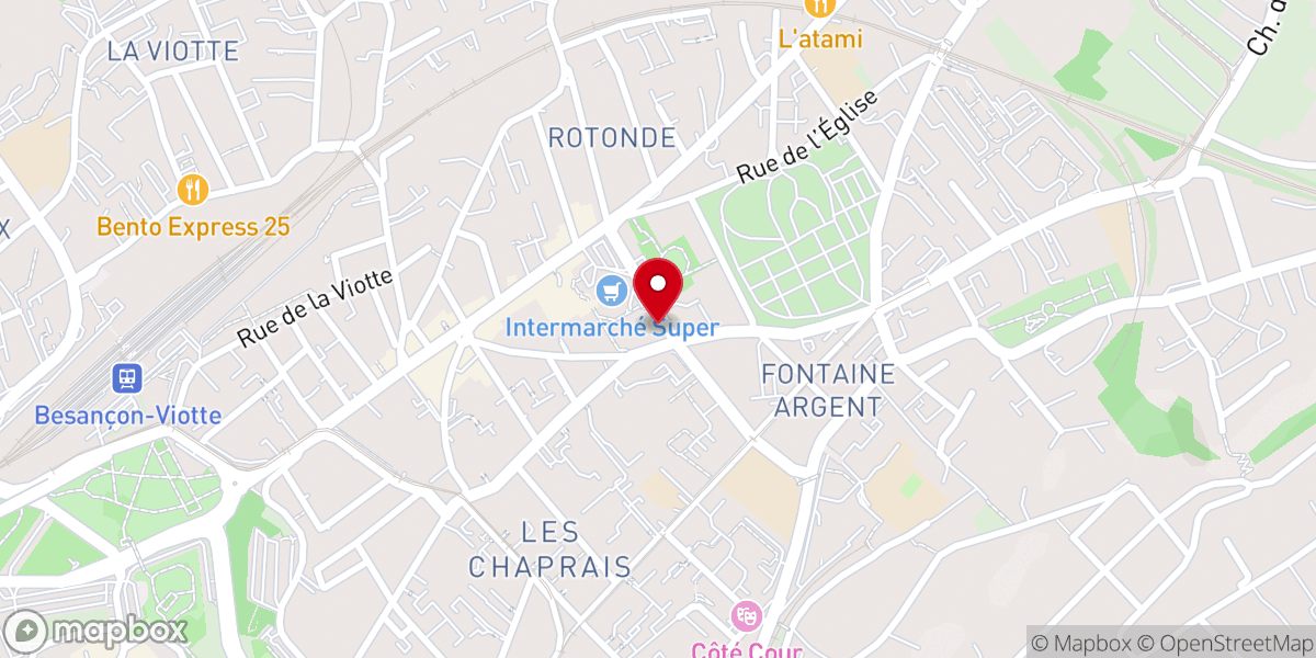 Map showing location of Assemblée Chrétienne