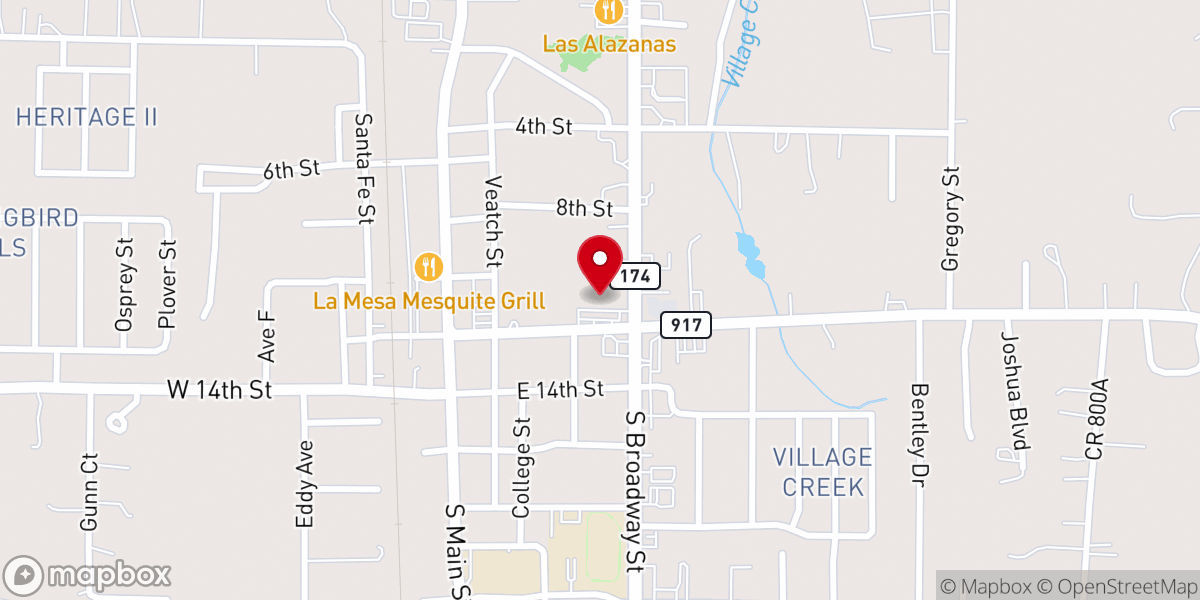 Map showing location of Calvary Chapel Southwest Metro