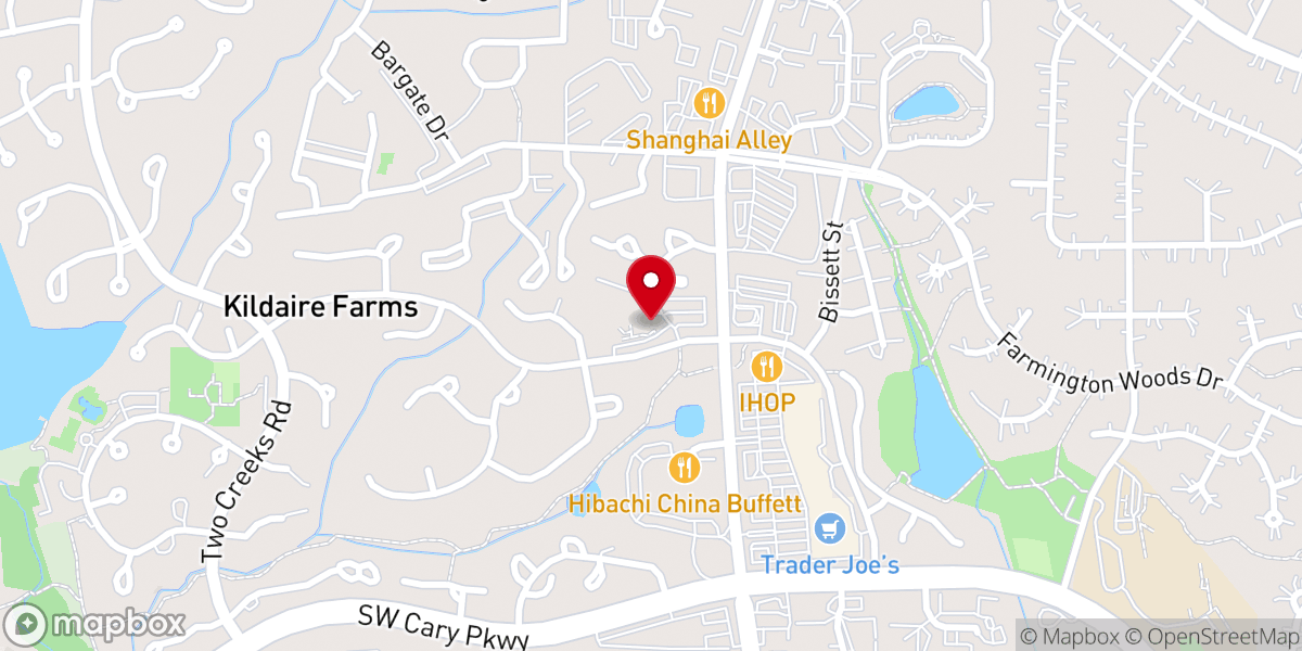 Map showing location of Kirk of Kildaire Presbyterian Church
