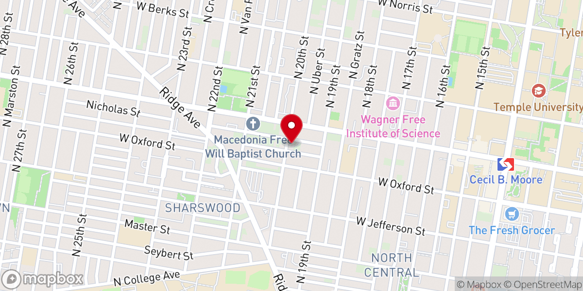 Map showing location of PENTECOSTAL ASSEMBLY OF JESUS ONLY