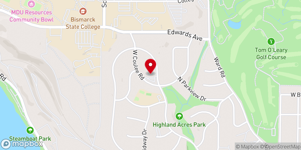 Map showing location of United Church of Christ
