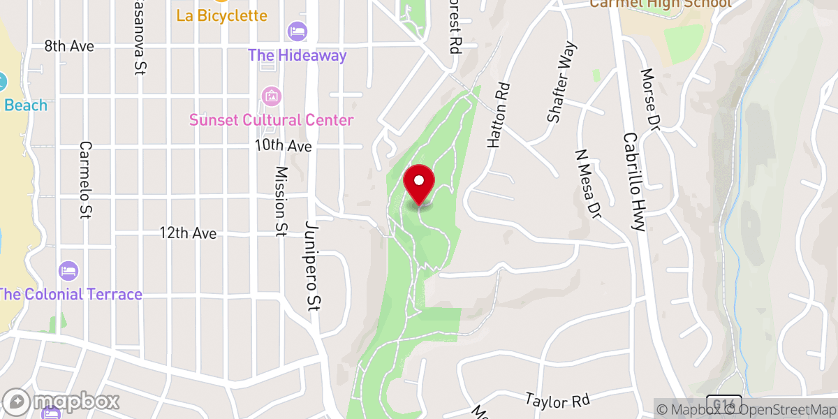 Map showing location of Mission Trail Park