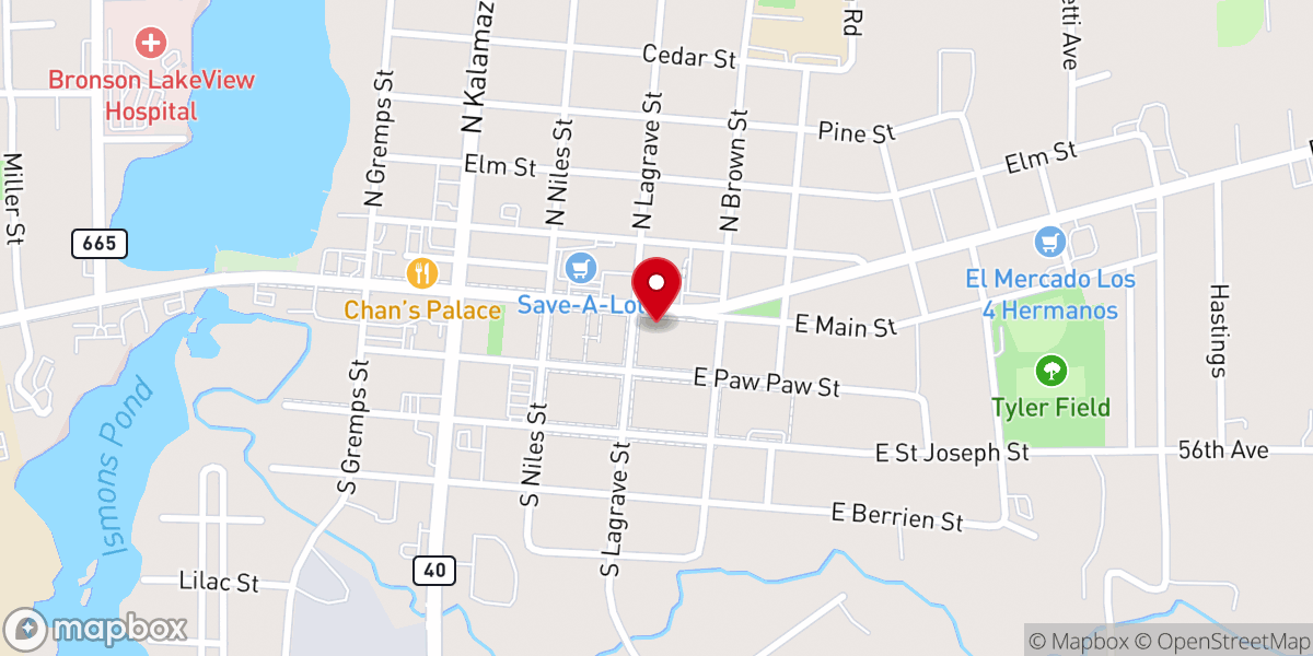 Map showing location of The Lucky Wolf
