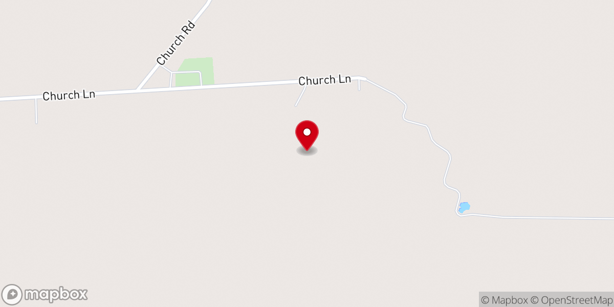 Map showing location of St John ev. lutheran church