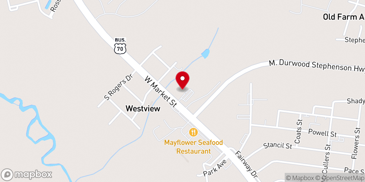 Map showing location of Smithfield Church of God