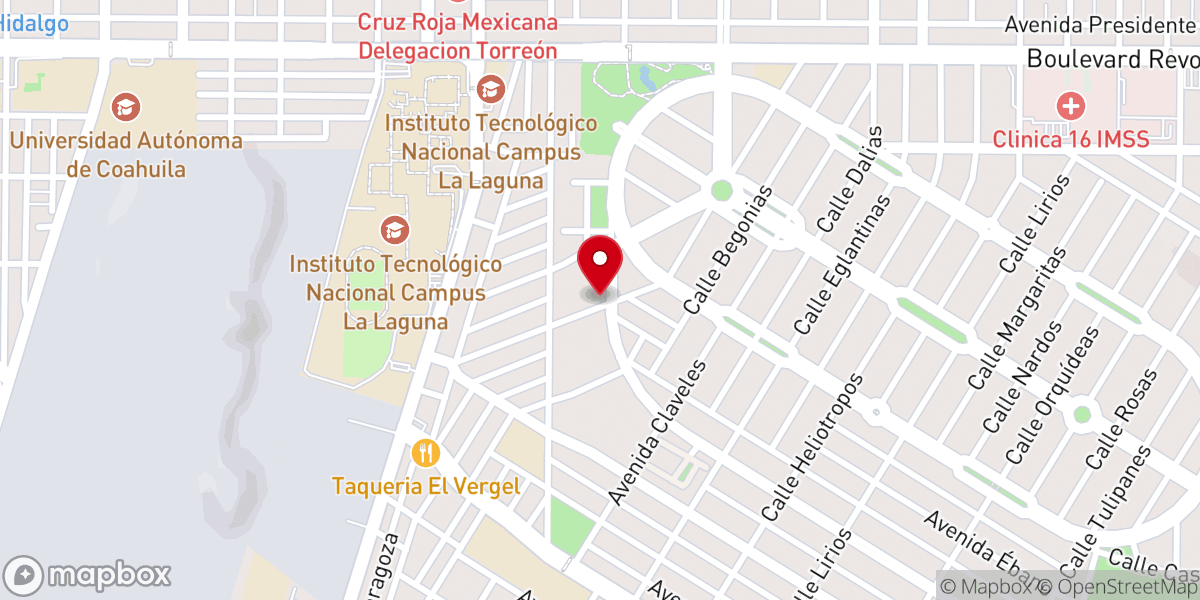 Map showing location of Parroquia del Inmaculado Corazón de María