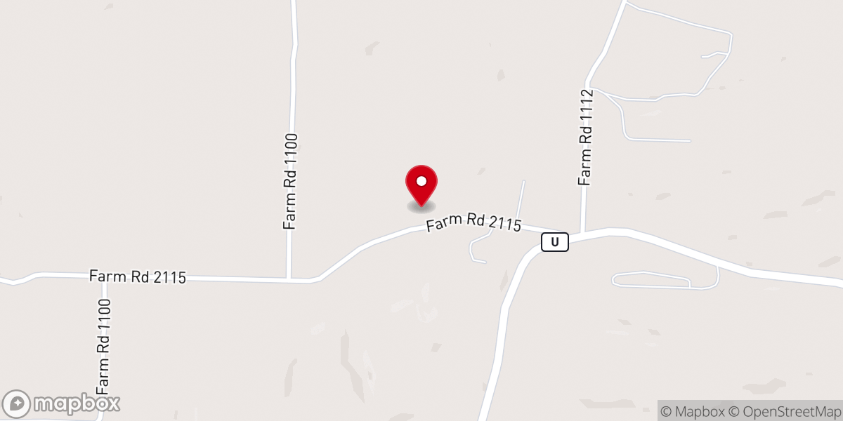 Map showing location of Gunter Church