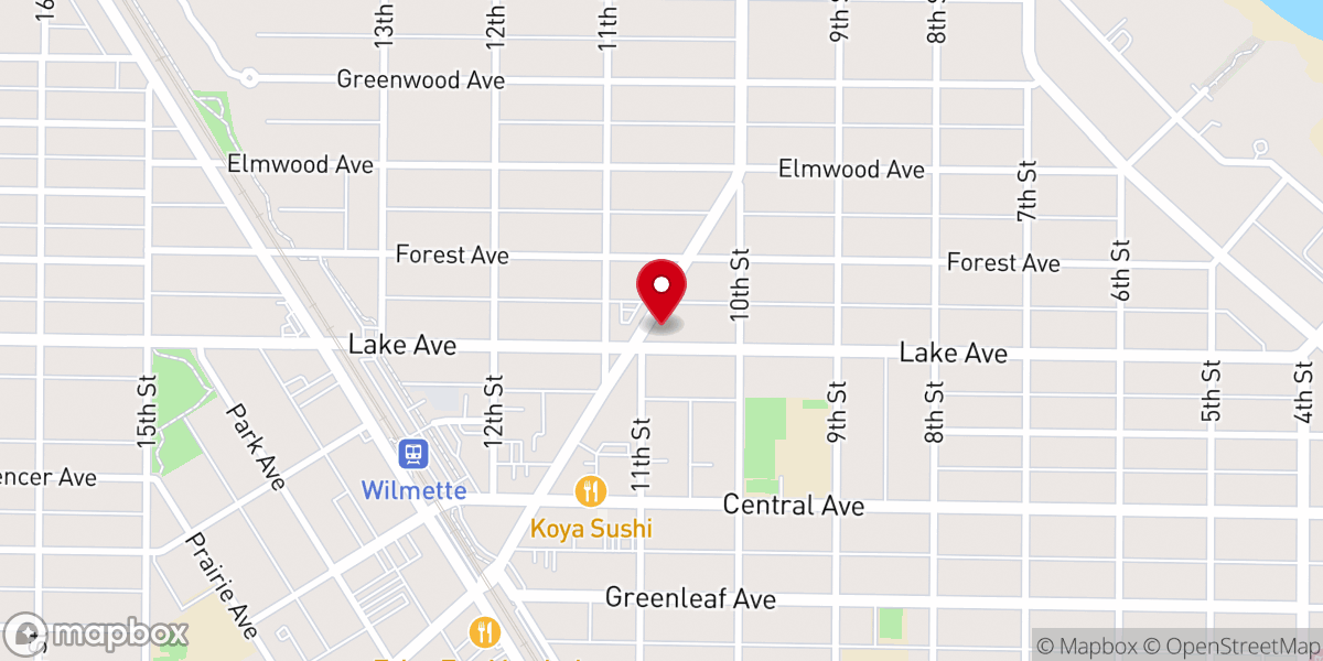 Map showing location of Trinity United Methodist Church