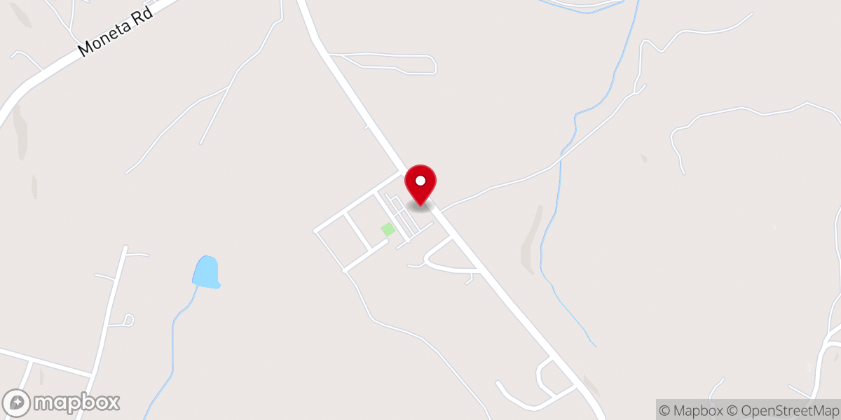 Map showing location of Smith Mountain Lake Christian Academy