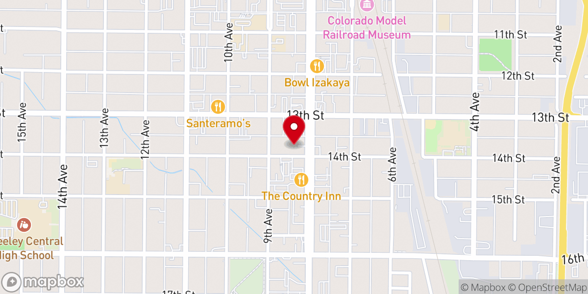 Map showing location of Fusion Ministries International - Fusion Church Greeley