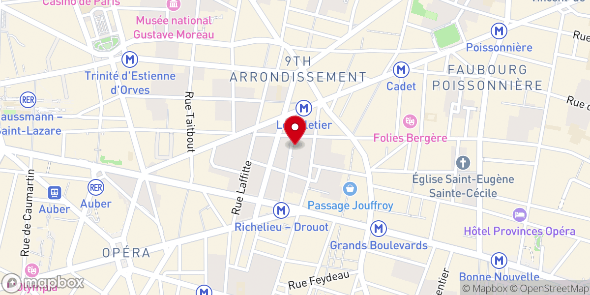 Map showing location of FPMA Paris