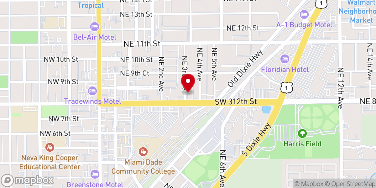 Map showing location of First Church
