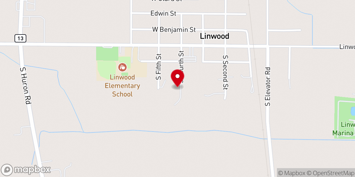 Map showing location of St. Anne Church