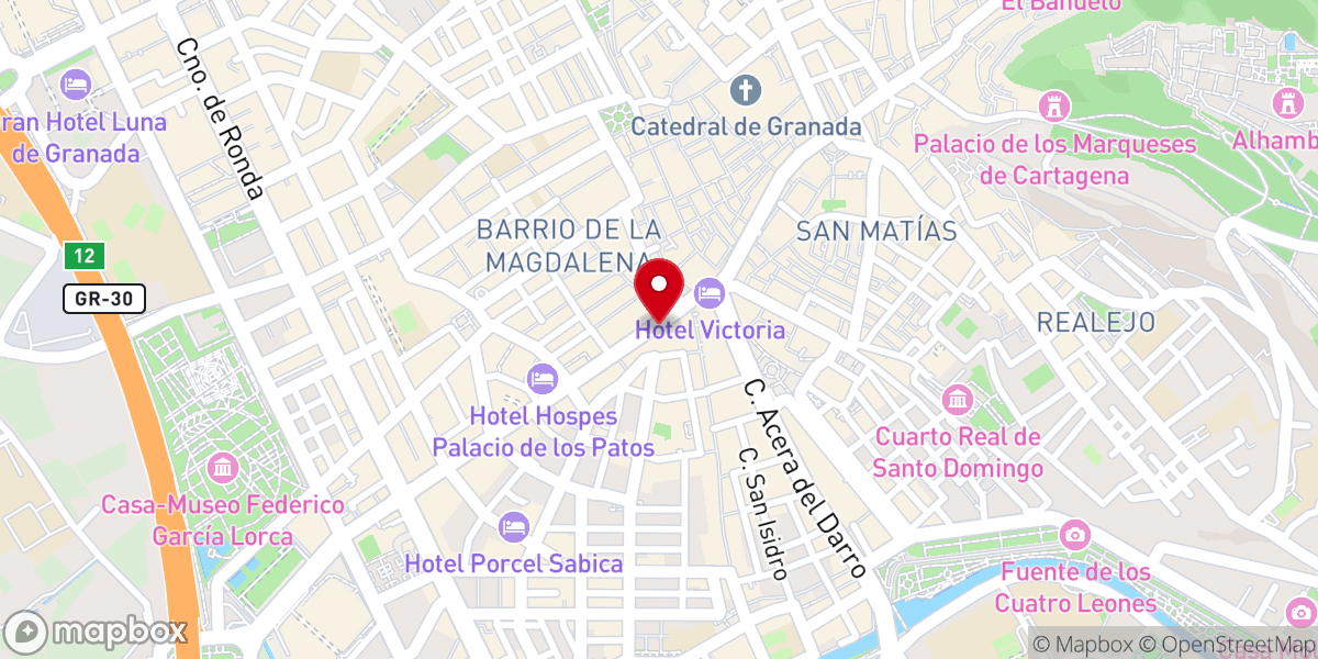 Map showing location of Religiosas Capuchinas