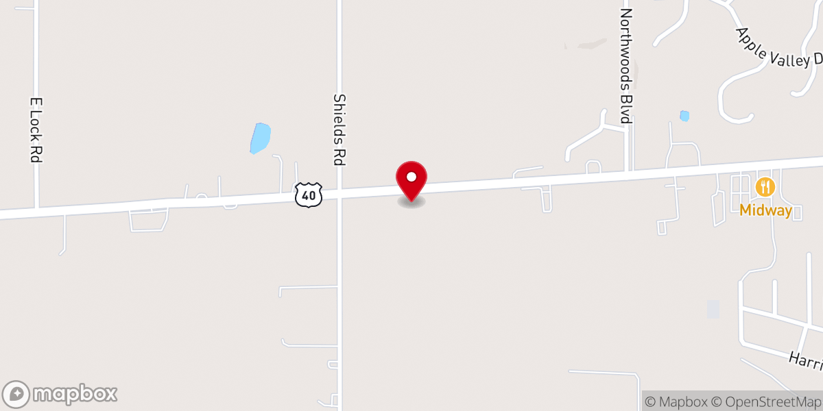 Map showing location of Faith Baptist Church