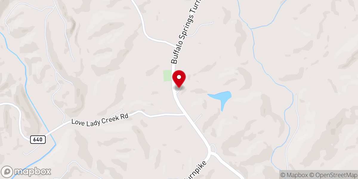 Map showing location of Timothy Baptist Church