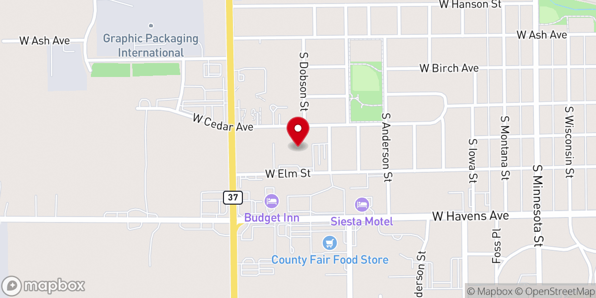 Map showing location of Holy Spirit Catholic Church