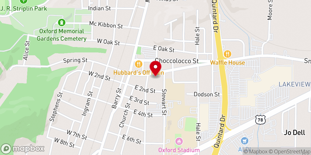 Map showing location of First United Methodist Church