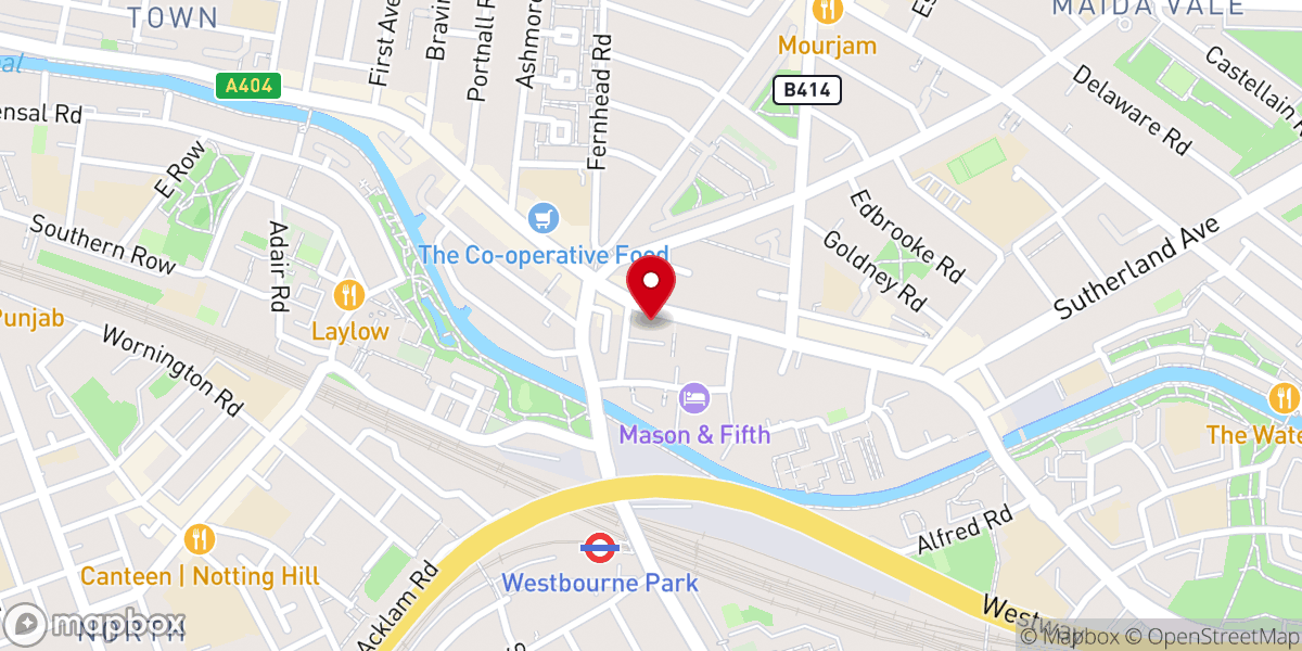 Map showing location of Our Lady of Lourdes and Saint Vincent De Paul