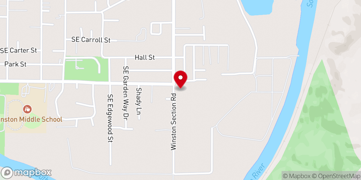 Map showing location of Winston Seventh-day Adventist Church