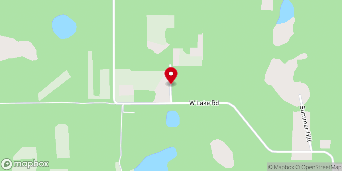 Map showing location of Junious Hill Missionary Baptist Church
