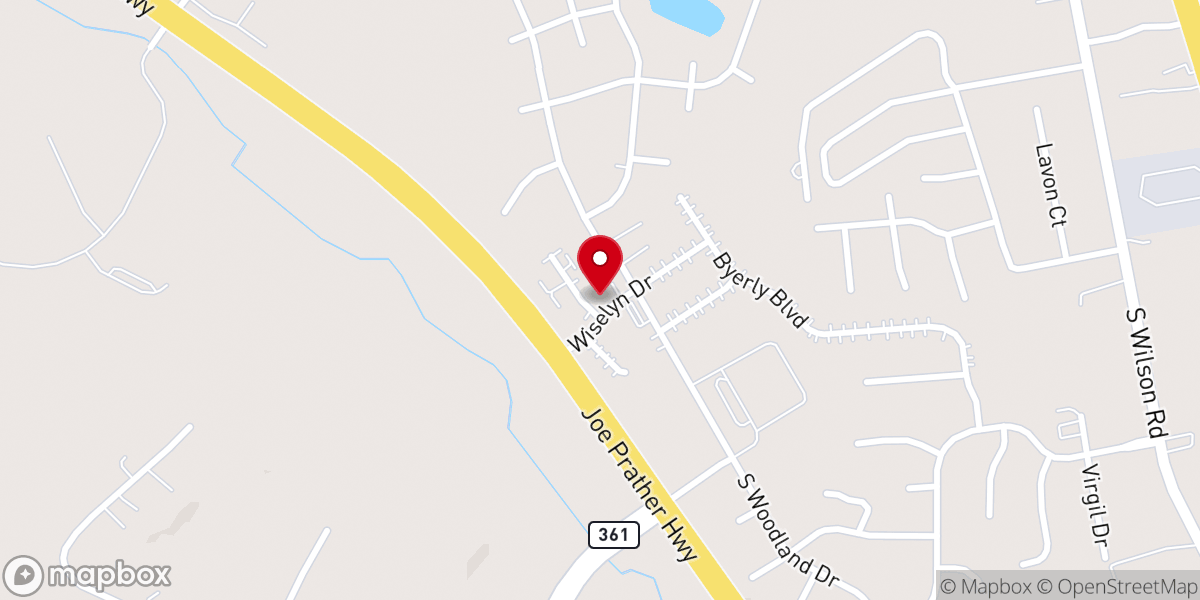 Map showing location of Truth Baptist Church