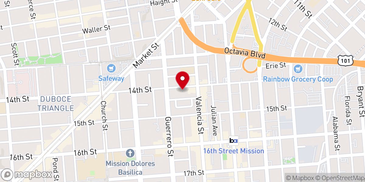Map showing location of Experience Church