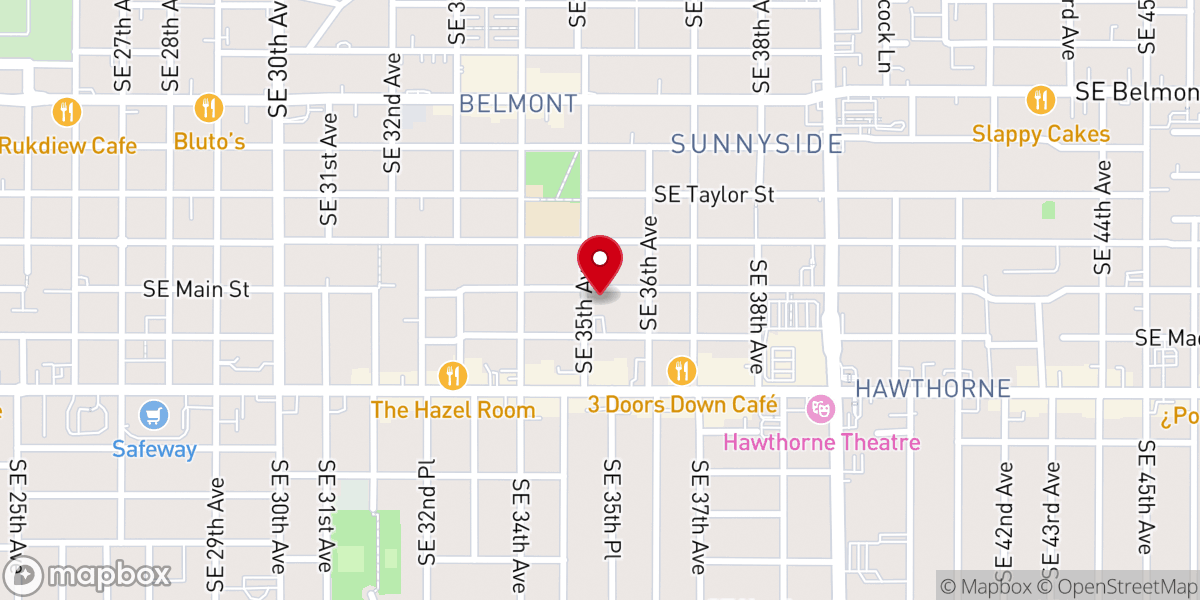 Map showing location of Mennonite Church of Portland