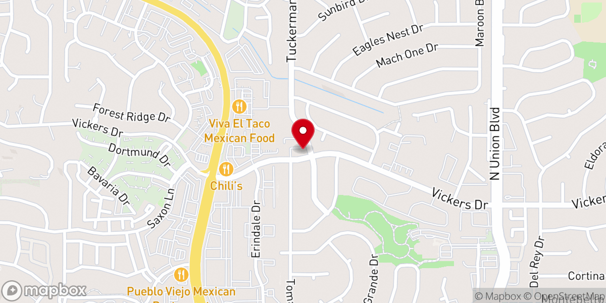 Map showing location of Anchor Point Church