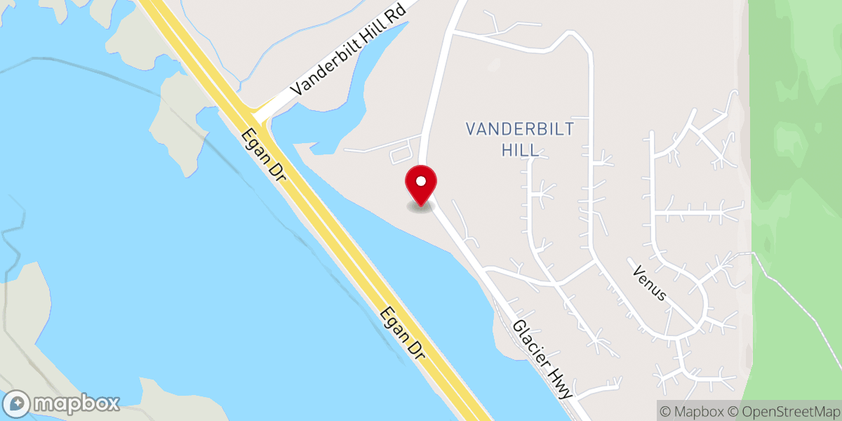 Map showing location of First Baptist Church