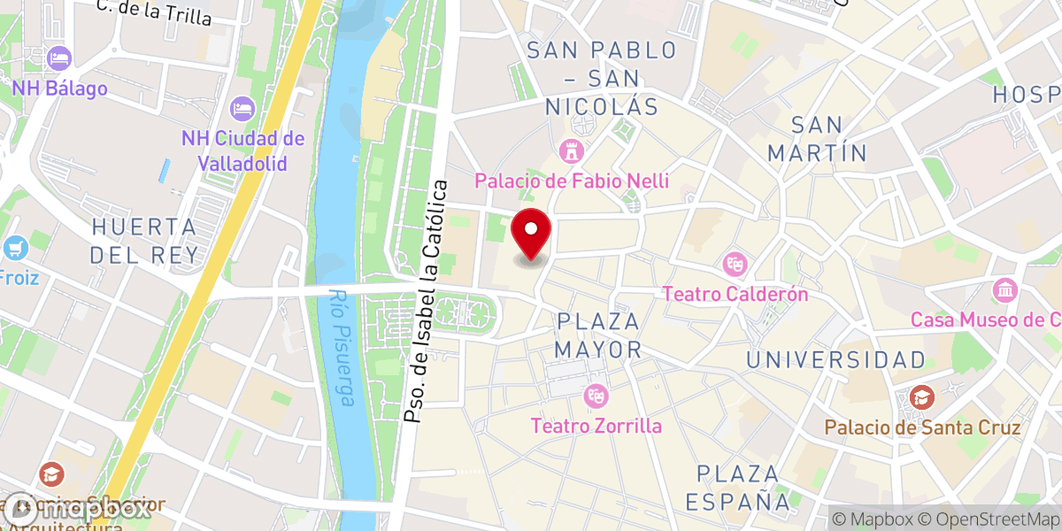 Map showing location of Monasterio de San Benito (Carmelitas Descalzos)