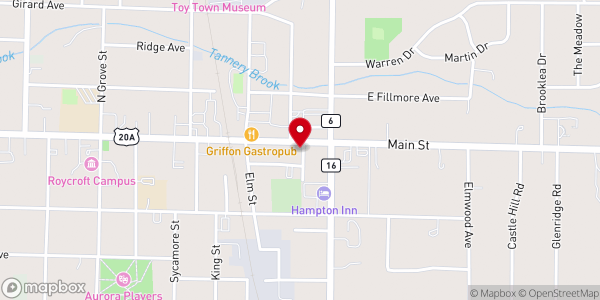 Map showing location of Rick's On Main