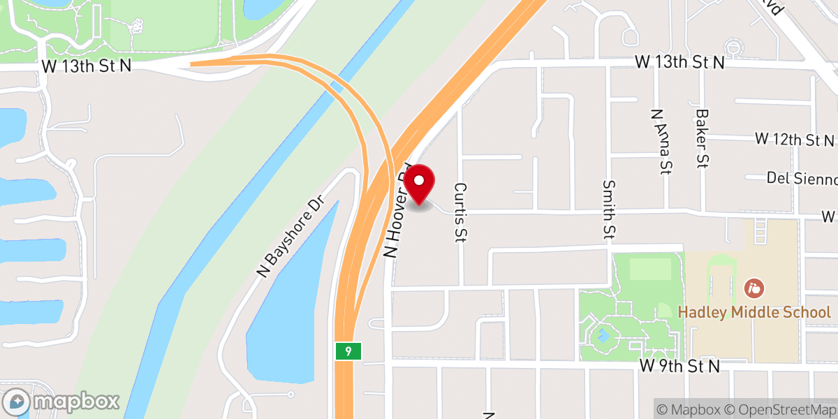 Map showing location of Berean Baptist Church