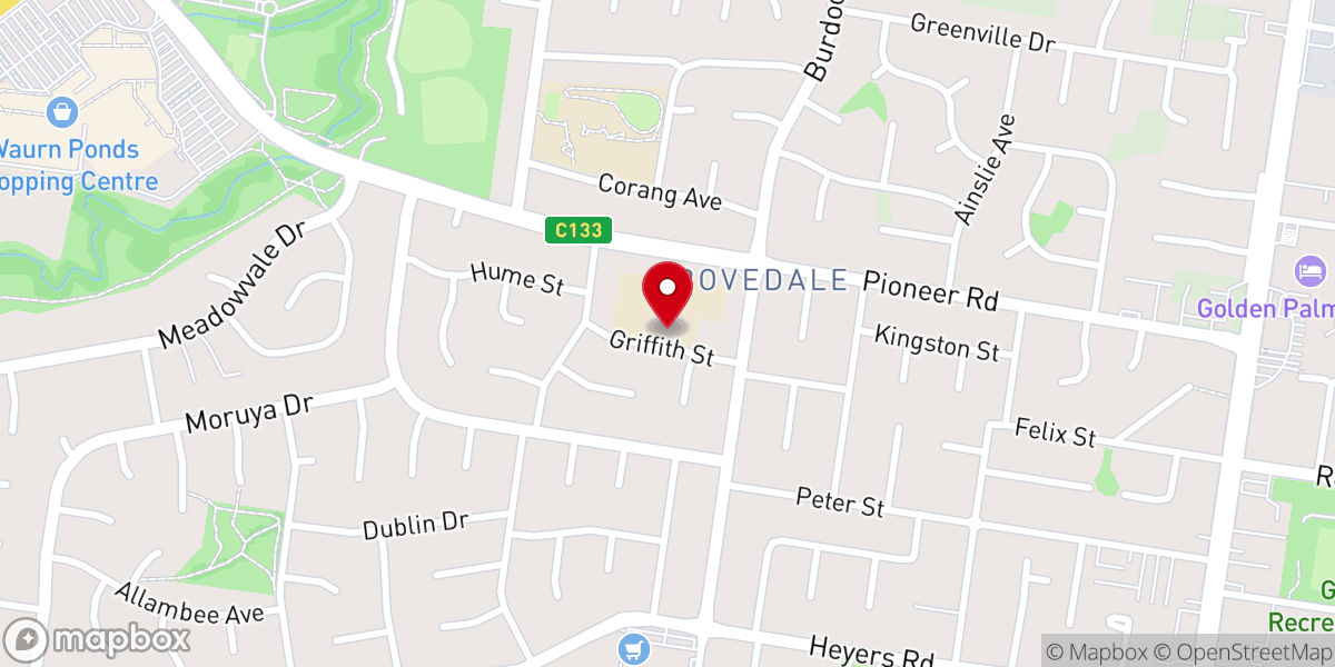 Map showing location of Nazareth Catholic Church
