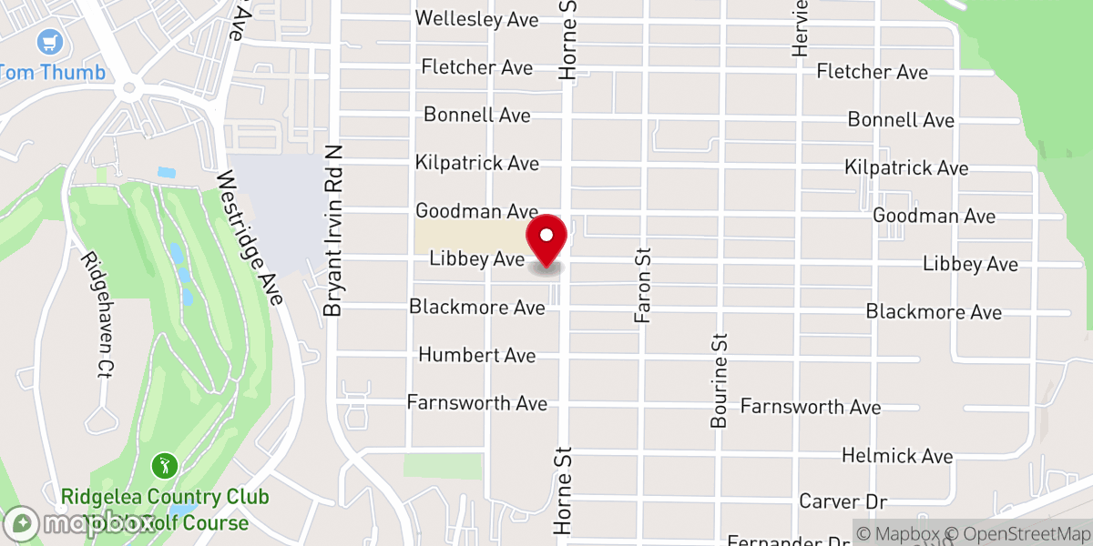 Map showing location of Zion Missionary Baptist Church