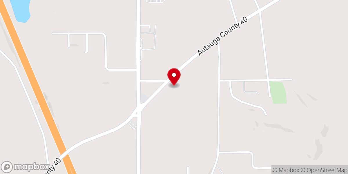 Map showing location of Pine Level Community Center
