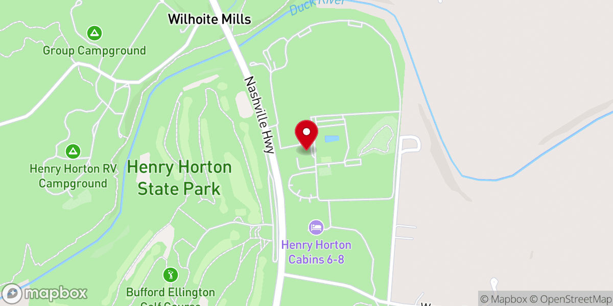 Map showing location of The Lodge at Henry Horton