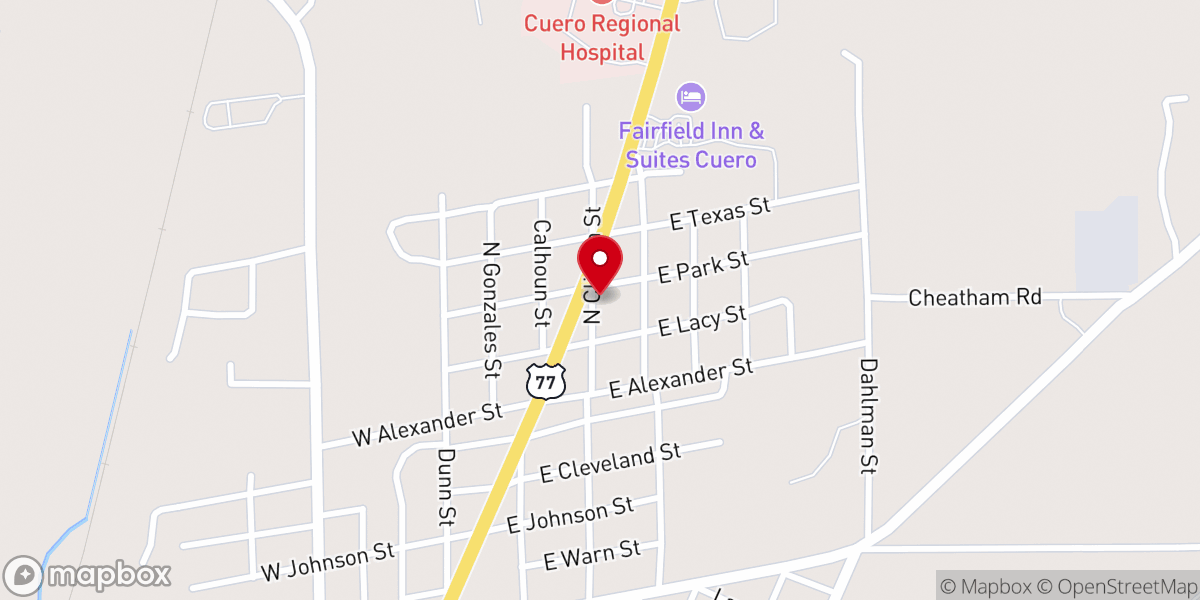 Map showing location of Freedom Life Church