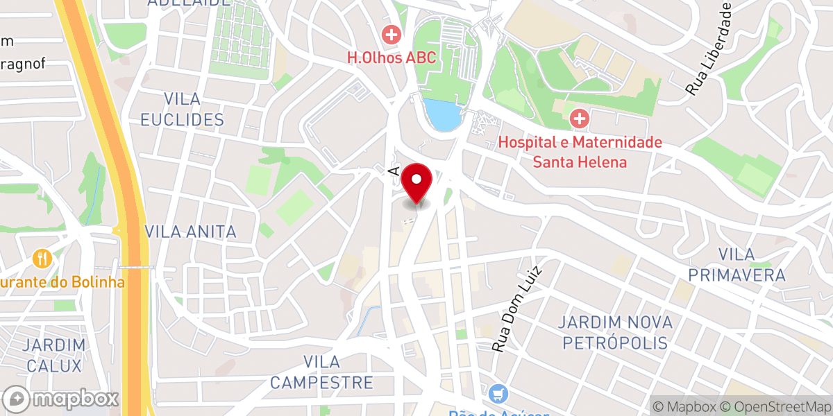 Map showing location of igreja pentecostal deus é a luz