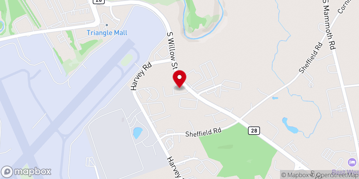 Map showing location of Living Hope Church of Manchester