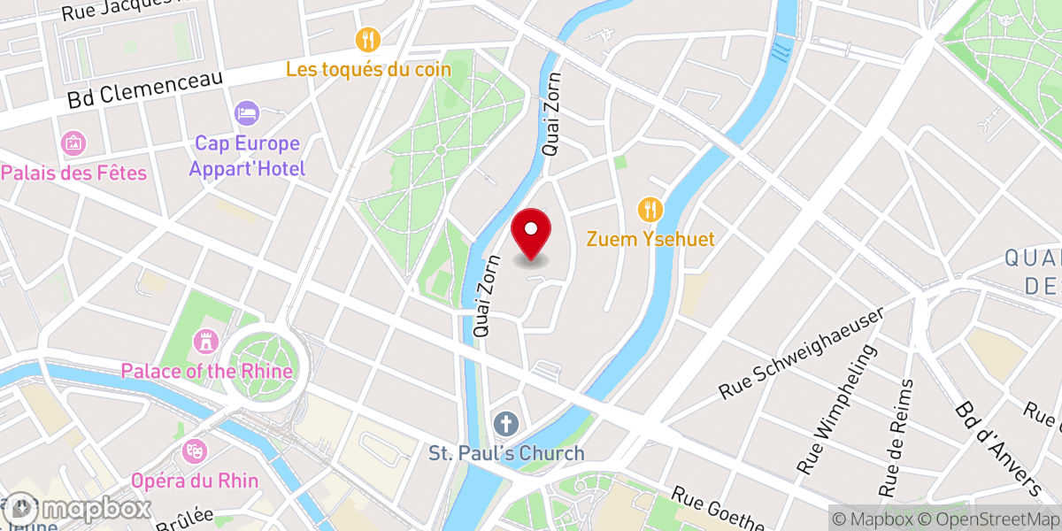 Map showing location of Communauté des Franciscains