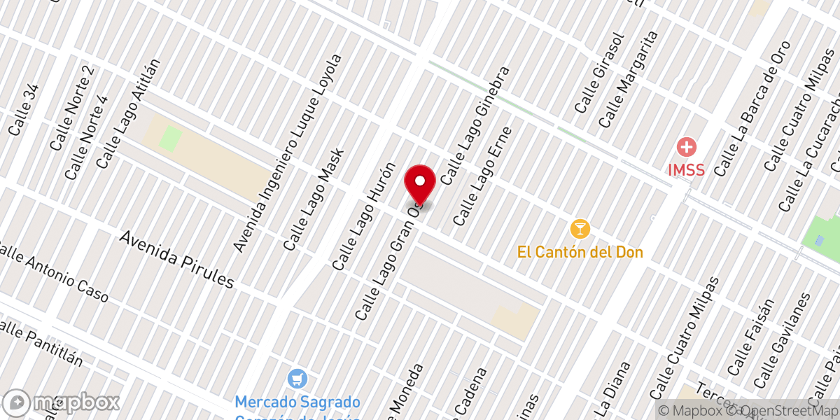 Map showing location of Templo Evangélico Pentecostés Emmanuel MIEPI