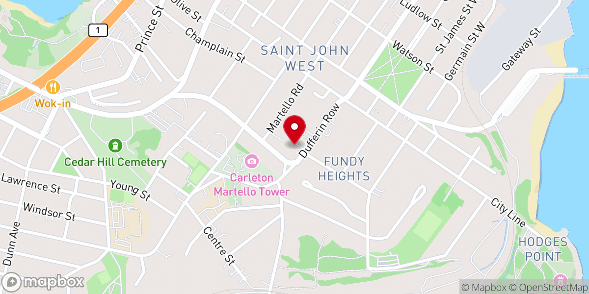 Map showing location of Our Lady of the Assumption Catholic Church
