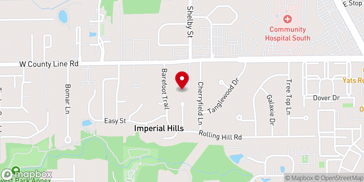 Map showing location of Berean Baptist Church
