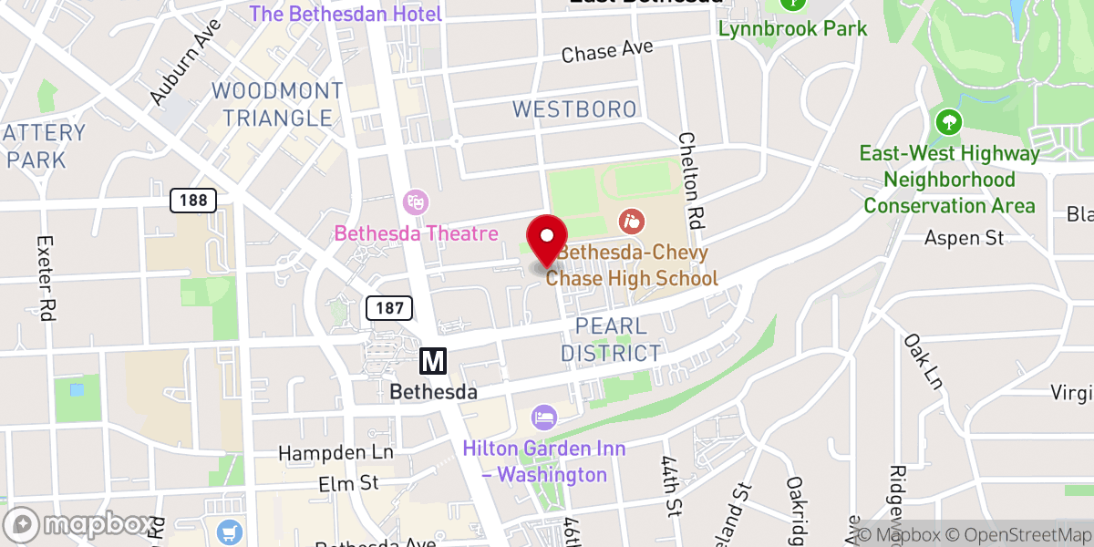 Map showing location of Our Lady of Lourdes Church