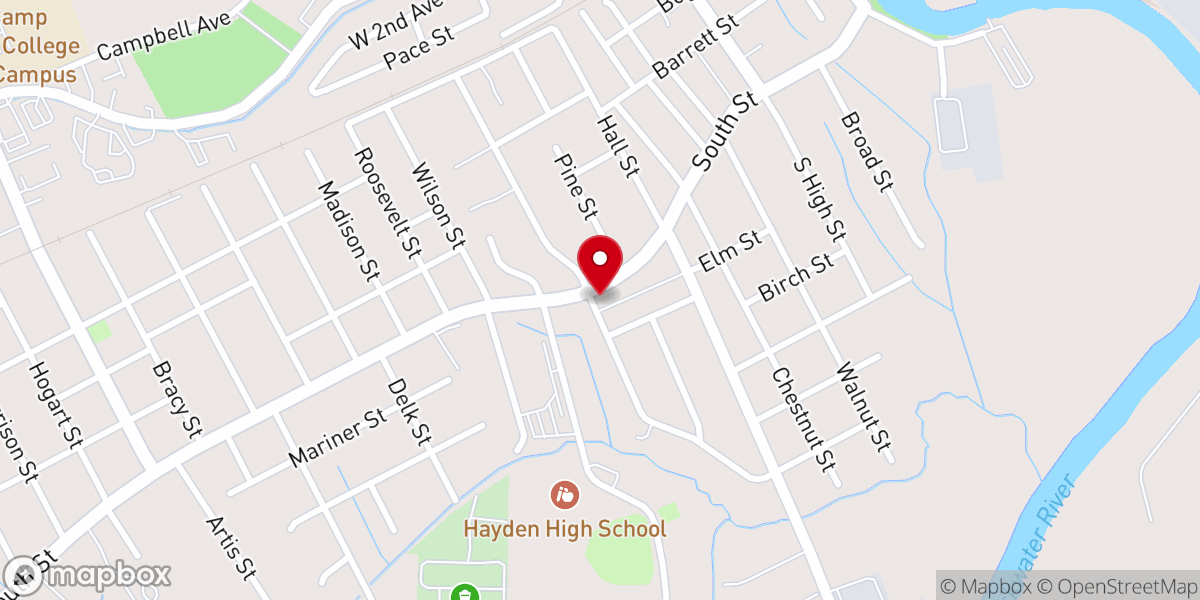 Map showing location of Ambassadors For Christ Church