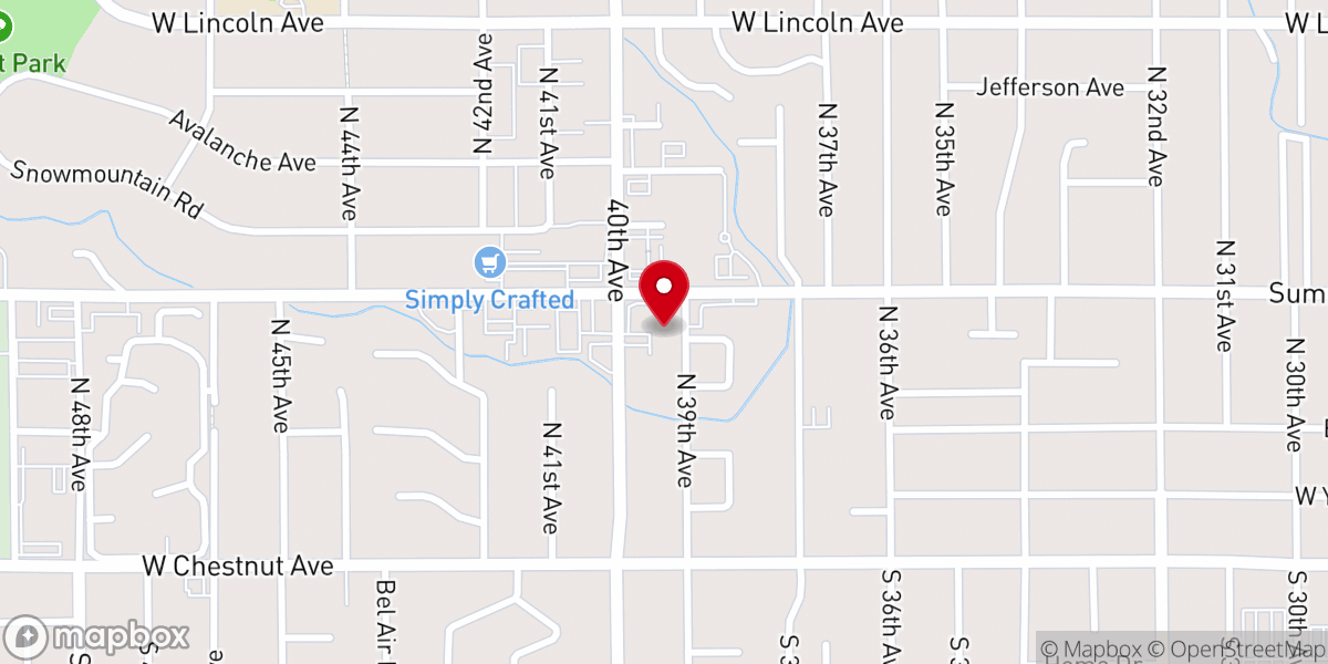 Map showing location of Westpark United Methodist Church