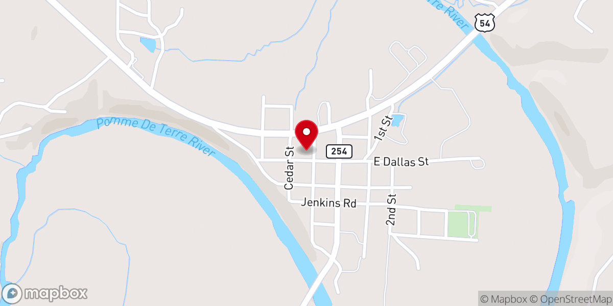 Map showing location of Hermitage First Baptist Church