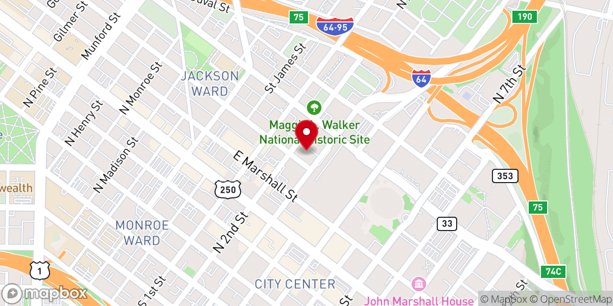 Map showing location of Presbyterian Outlook Found Inc